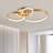 Arlyss 3-Light 21.7" Simple Circle LED Semi Flush Mount-1124389707