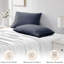 Ensemble de taies d'oreiller à ourlet plissé en microfibre double-face bleu foncé Southshore-134470450-134470454