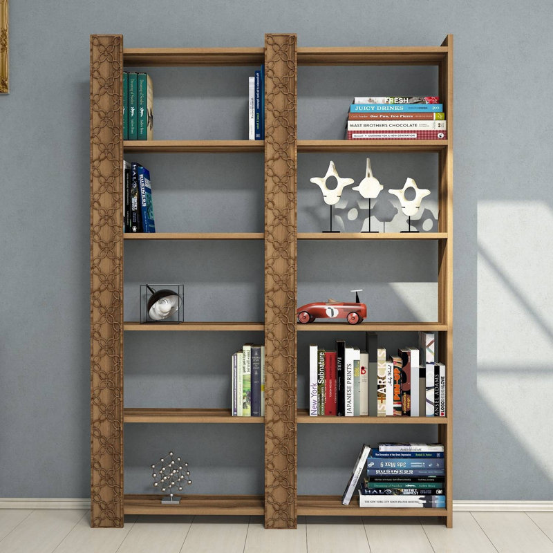 Alizeh 170cm H Standard Bookcase, Walnut