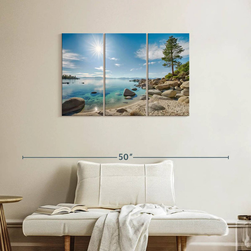 Alvord Dazzling Lake Tahoe, H 24 po x l 38 po