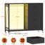 Commode 4 tiroirs Nasin avec support à vêtements, station de charge et lumières DEL-807936610