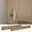 Acous Foldable Compact 12-in x 96-in x 0.4-in 2 Pack Wall Panels, Light Oak