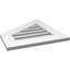 Half Peaked Left Surface Mount Signature Urethane Functional Gable Vent 8/12 Pitch Primed Tan-103254848