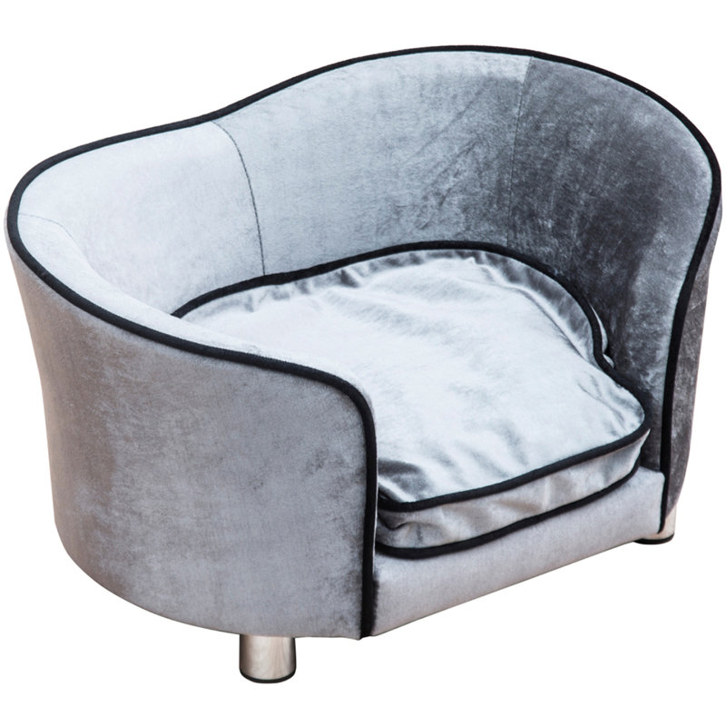 Earlene Dog Sofa in Light Grey