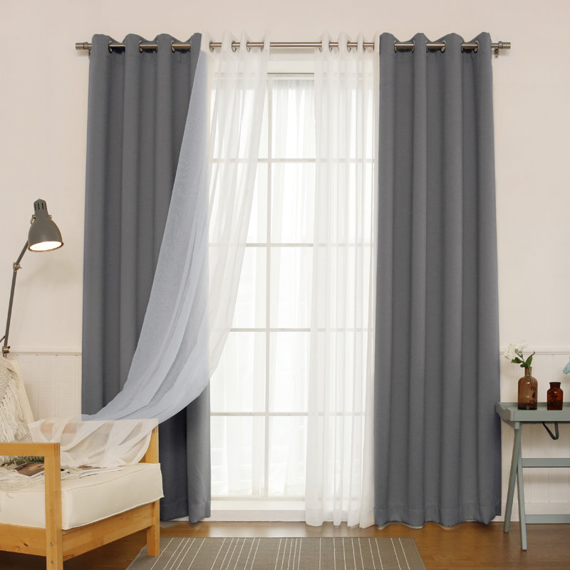 Granados Sheer Curtain, Dark Gray