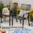 Leonard Metal Outdoor Stacking Dining Armchair