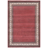 Hand Knotted Wool Oriental Area Rug in Red/Cream/Brown
