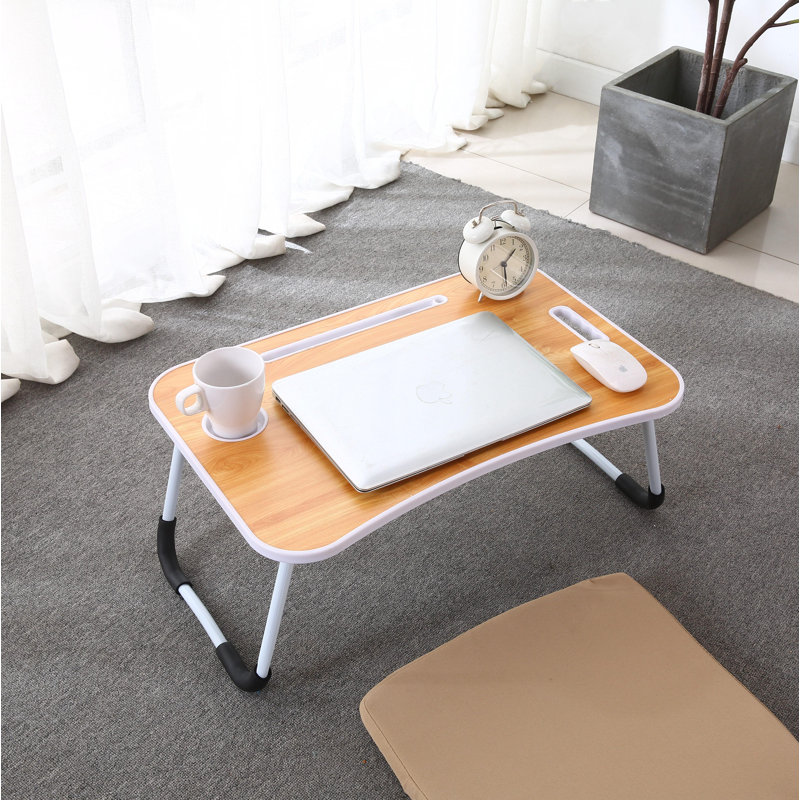 Bureau d'ordinateur portable, Bois naturel