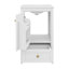 Meuble-lavabo de 20 pouces avec lavabo, meuble-lavabo autoportant avec porte à fermeture douce, support de rangement et tiroir