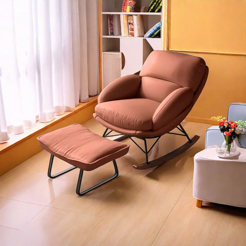Chaise berçante de luxe de haute qualité, Café noir