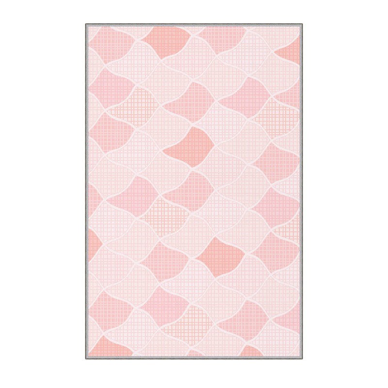 Tapis de couloir élégant (3,3 x 6,6 pi), 100% polyester, d'une hauteur de poils de 0,3 po | Antibactérien, PVC antidérapant dessous | Impression numérique 3D, lavable à la machine | Parfait pour les vestibules et les espaces de vie, durable et facile d'entretien