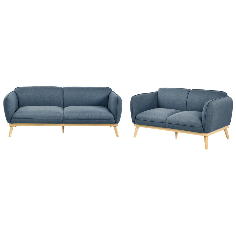 Tamirra 2 Piece Fabric Standard Living Room Set, Blue