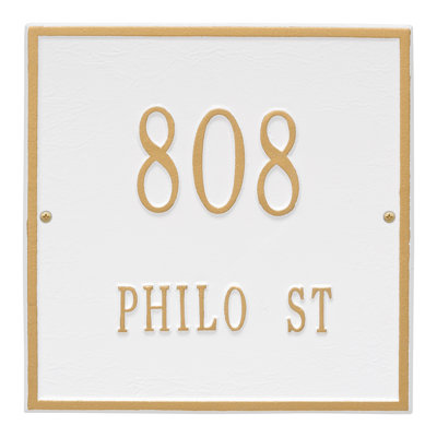 2-Line Wall Address Plaque