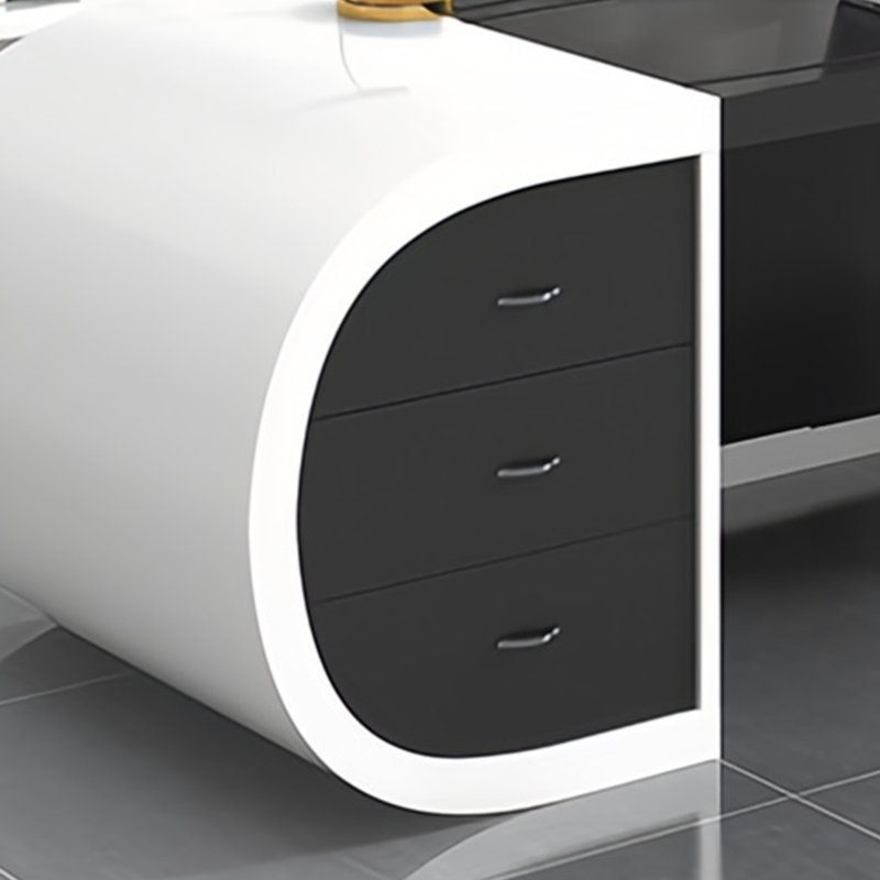 Bureau de conception moderne, H 29,53 po x l 86,61 po x P 35,43 po