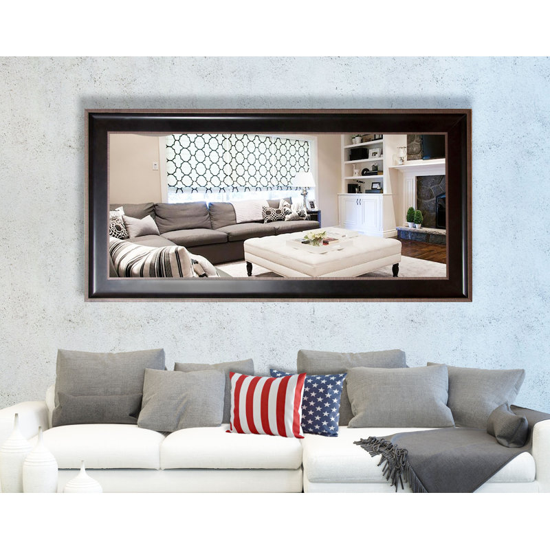 Abdelmalek Wood Flat Wall Mirror, 68.25" H x 33.25" W