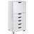 19.21'' Wide 5 -Drawer Mobile File Cabinet-1850633102