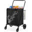 Chariot pliant avec doublure imperméable amovible, grande capacité de 330 lb