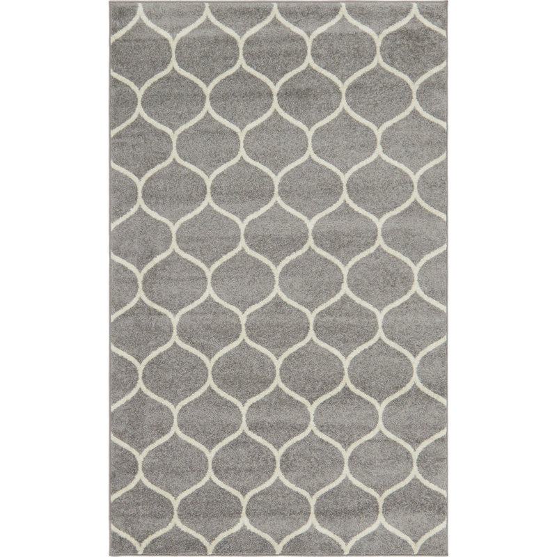 Llanet Geometric Indoor Rug, Rectangle 5'3" x 8'