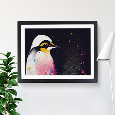 XH1022-6682X Painted Penguin - Single Picture Frame Painting