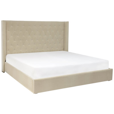 Lit plateforme tapissier Couture