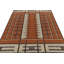 Scandinavian Hand Knotted Wool Geometric Area Rug-795662991
