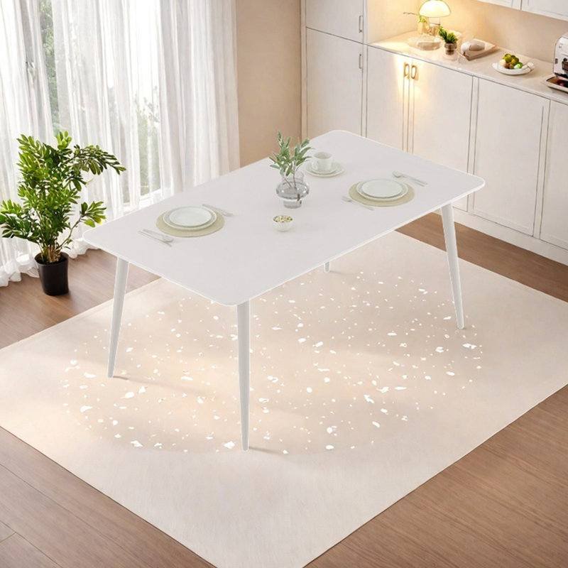 Table de salle à manger rectangulaire, H 29,52 po x L 55,11 po x l 31,49 po