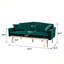 Causeuse en velours 65,3 po Remaz