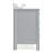 Flynt 43'' Single Bathroom Vanity with Carrara Marble Top-64627241