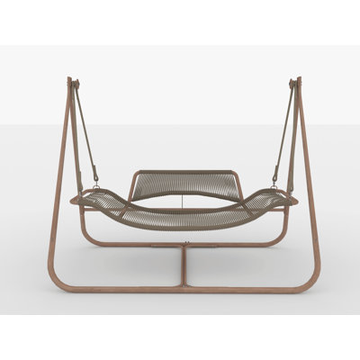 Hammock Swing Chair With Stand For Indoor,Outdoor, Anti-Rust Wood Frame 570 Lbs Capacity With Cushion Oversized Double Hammock Chair For Patio Balcony Bedroom (Old W1132P155978)