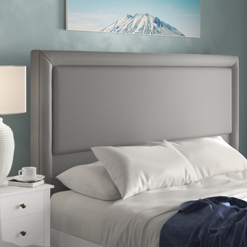 Evita Upholstered Headboard, King (5'), Grey