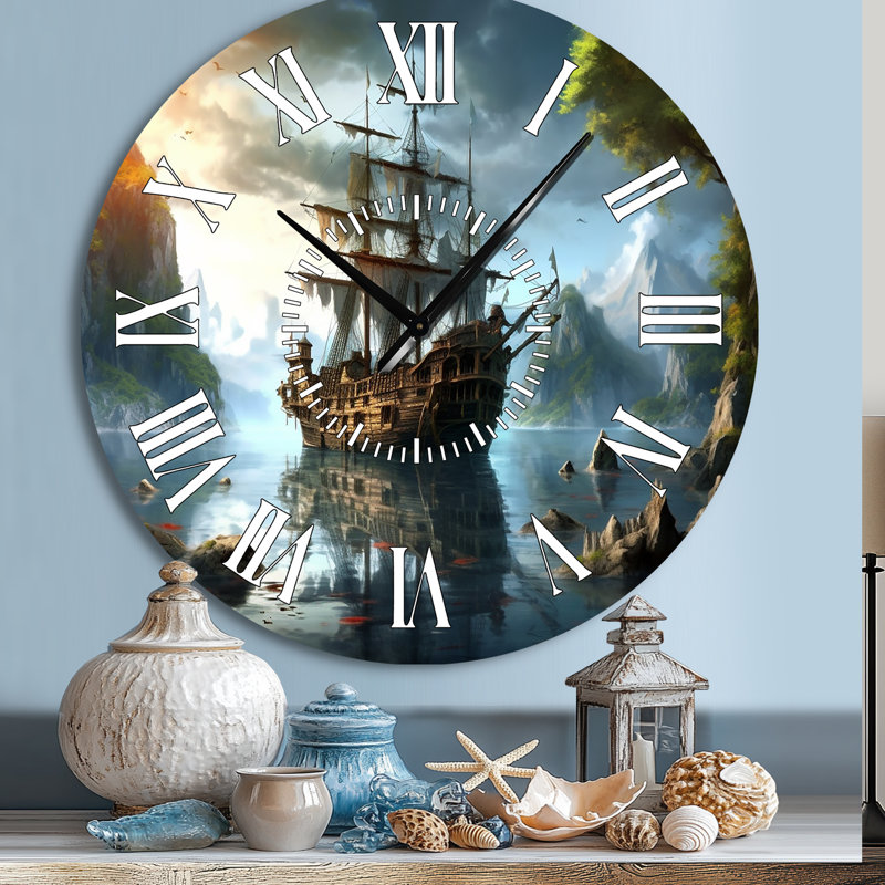 Horloge murale pirate, Grand