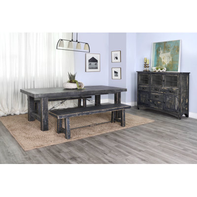 Arowana 4 - Person Extendable Mahogany Solid Wood Solid Wood Top Four Leg Dining Set