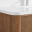Ensemble de meuble-lavabo mural simple 48 po en noyer grillé Francesca-134514816-134514813