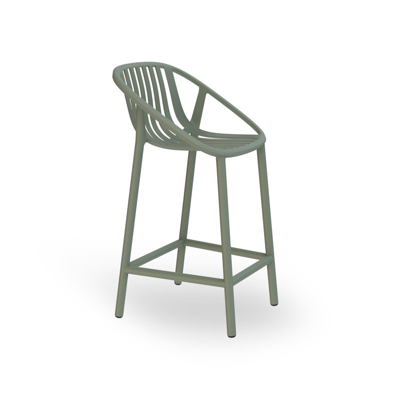 Tabouret Bini, Gris verdâtre, Hauteur du siège: 25,79 po