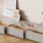 Delorme 95" Modern TV Stands,Glossy Sintered Stone Top,Gray,4 Drawers