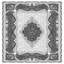 Tapis oriental gris en polyester tissé à plat à la machine Emberton-835610507