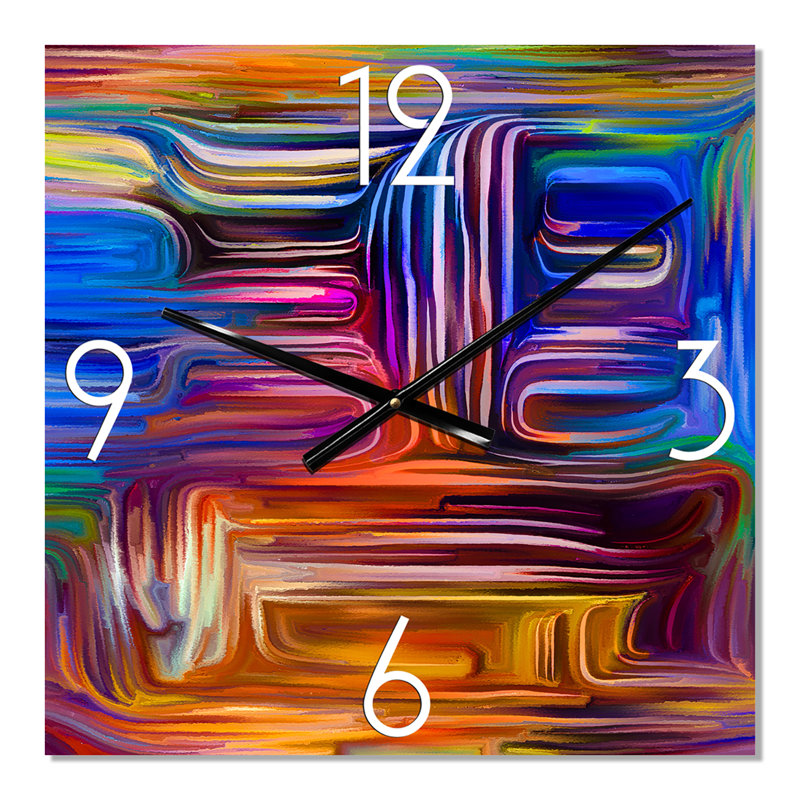 Colour Fusion V - Modern Wall Clock, Small
