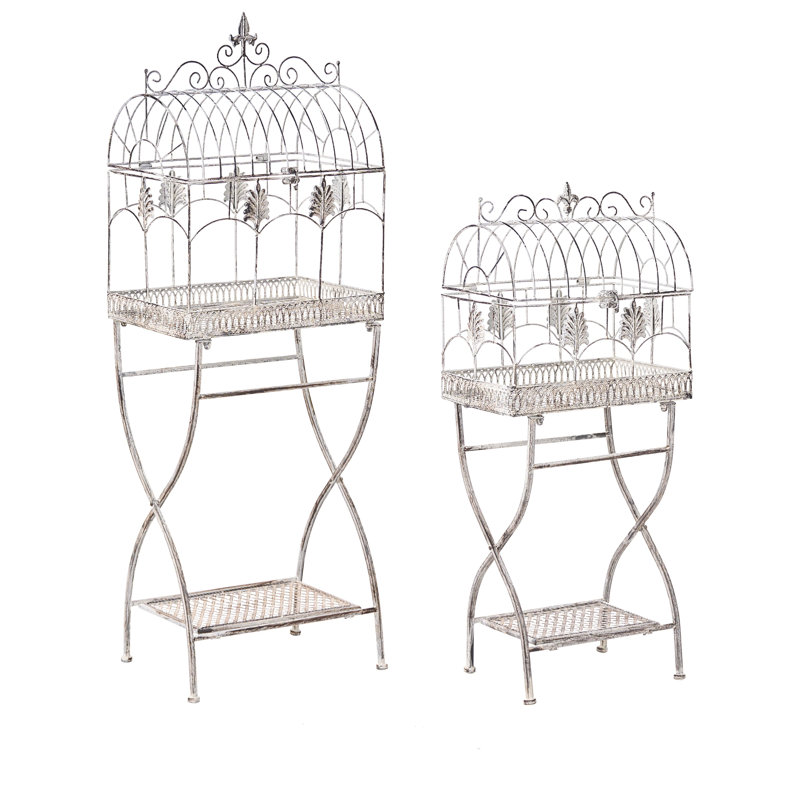 43cm W Iron Shelving Unit, Grey
