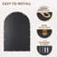 Miroir doré antique avec cadre perlé-668186769