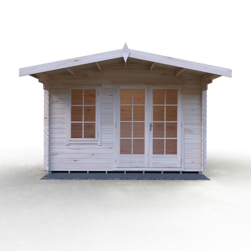 Springdale 12 x 8 Ft. Tongue and Groove Log Cabin, No