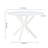 White Dining Table For Cafeteria, 42.1" Round Top With Metal Legs, Design Table, Modern And Functional-1307447067