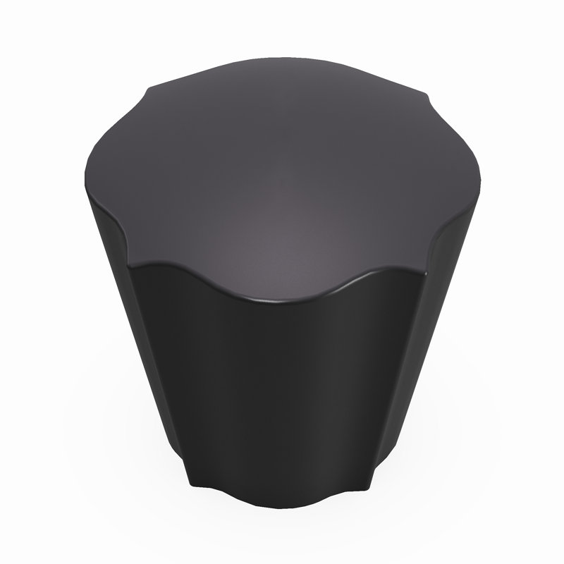 Trellis Collection Conical Knob, Matte Black