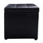 Repose-pieds carré en similicuir avec rangement 16 po Plainview-33455235