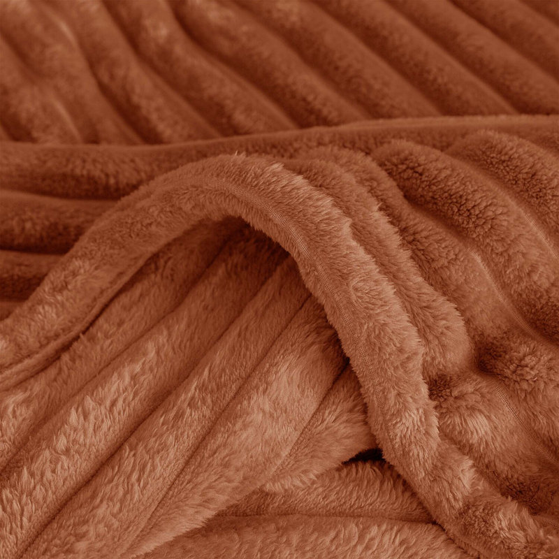 BELLISSIMA PLUSH THROW, Orange, 150cm x 100cm