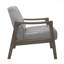 Chaise décorative - Siège capitonné à capitonnage capitonné gris de style Mid-Century