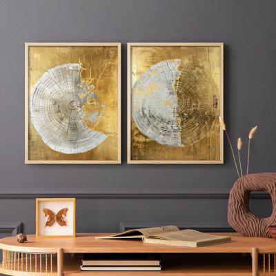 Série ABSTRACT CLxxxiv - reproduction encadrée de qualité supérieure - prête à être accrochée - aucun clou requis - aucun clou requis