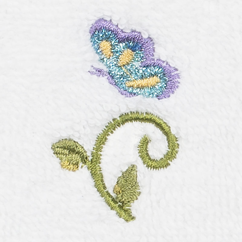 Rebecca Turkish Cotton Washcloth, White