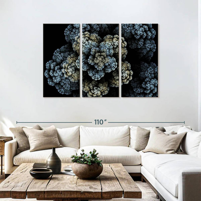 Brampt Fractal Bloom, 48" H x 74" W