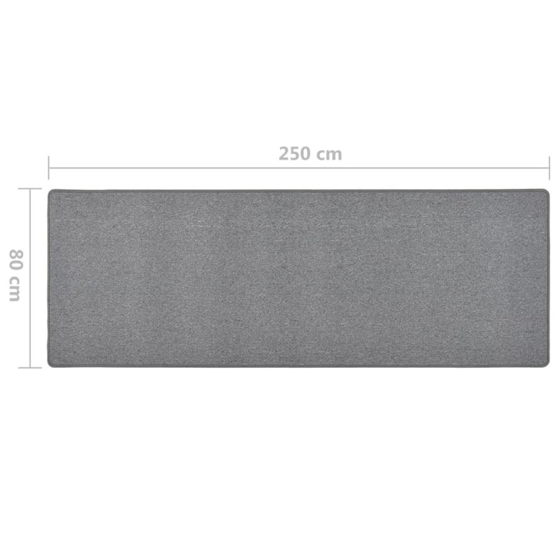 Runner Goth Solid Colour Area Rug, Runner 80 x 250cm