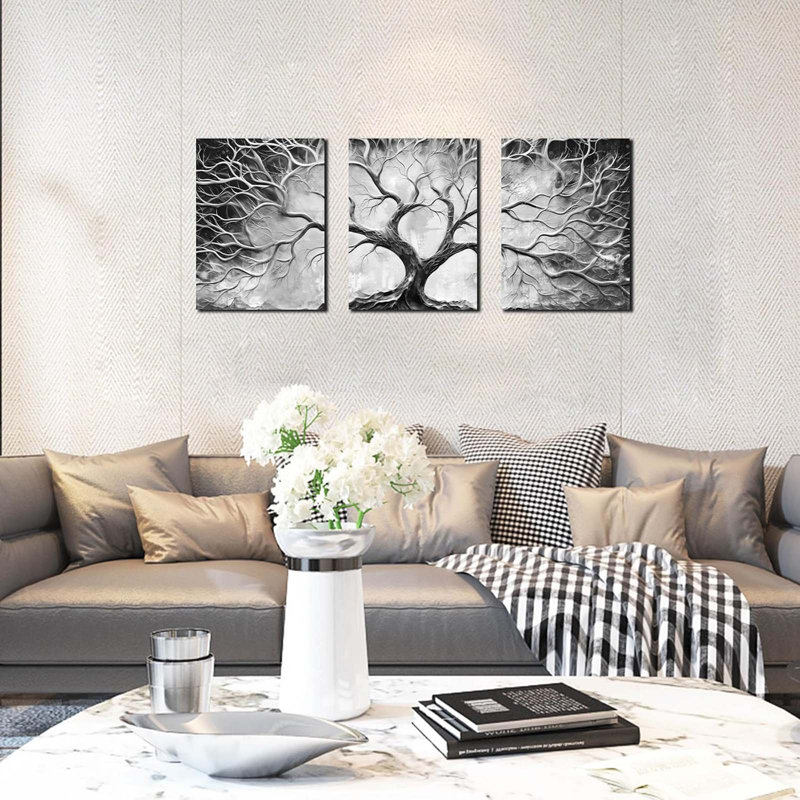 3 Piece Wrapped Canvas Print, 40 cm H x 30 cm W